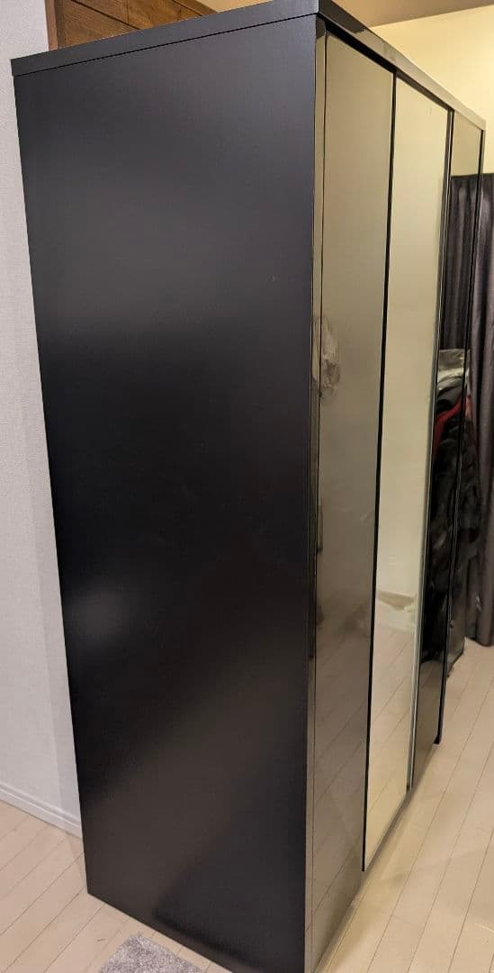 ★高級感のあるお洒落なクローゼット★　UV塗装・鏡付き　BLIC 100 WD