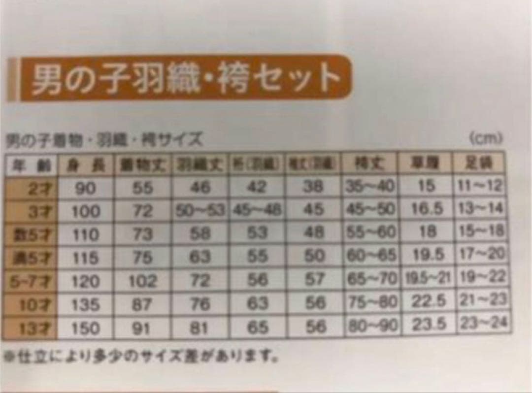 七五三男児　TA-7 +TA-11家紋シール付き