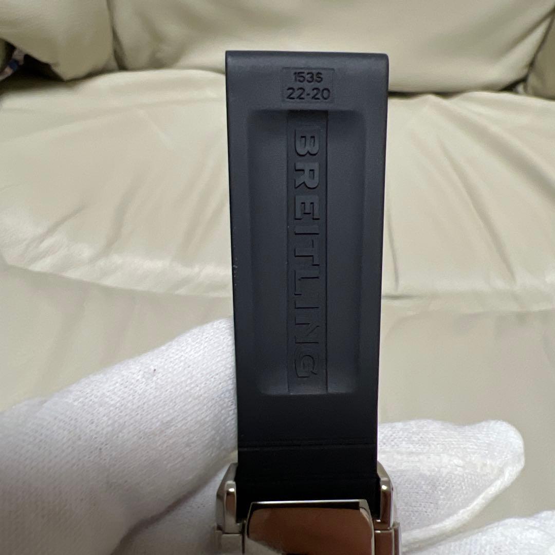ブライトリング 純正22mm ラバーベルト Dバックル ウイングロゴ 廃盤稀少品