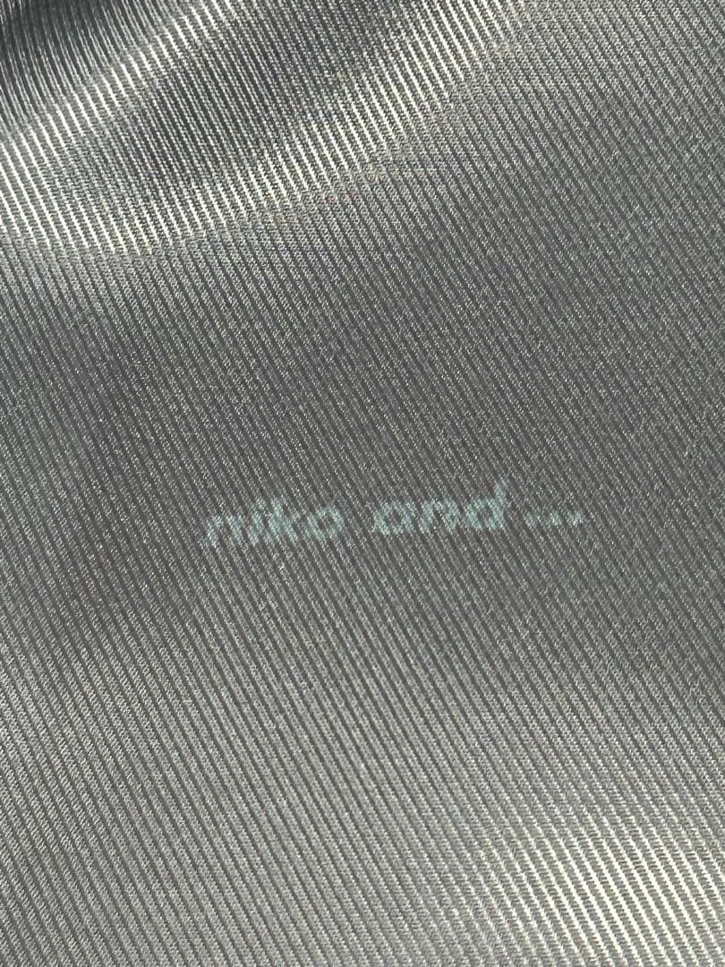 美品 ニコアンド ウーリーテックステンロングコート ロング丈 グレー ブラウンM