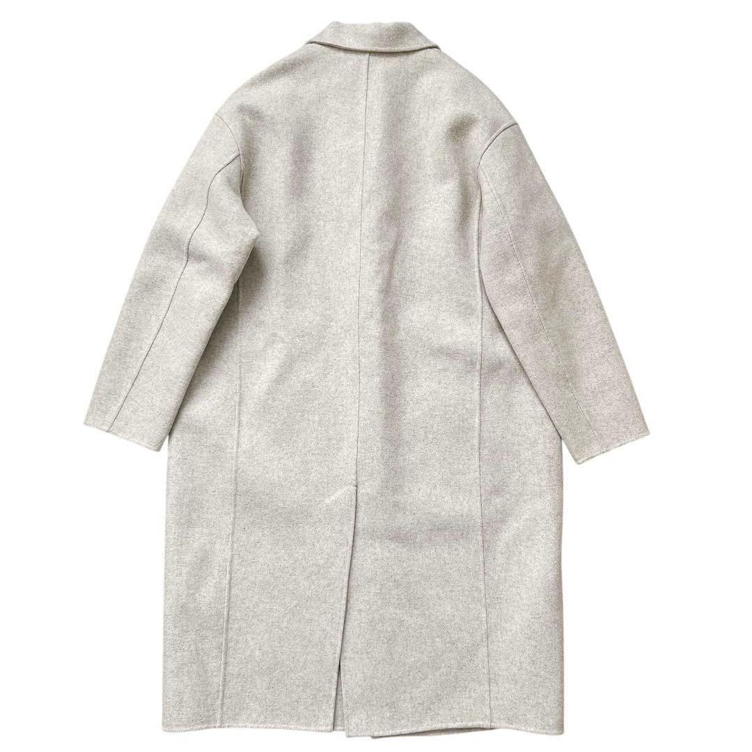 GALERIE VIE　ライトメルトン チェスターコート　ライトグレー　36