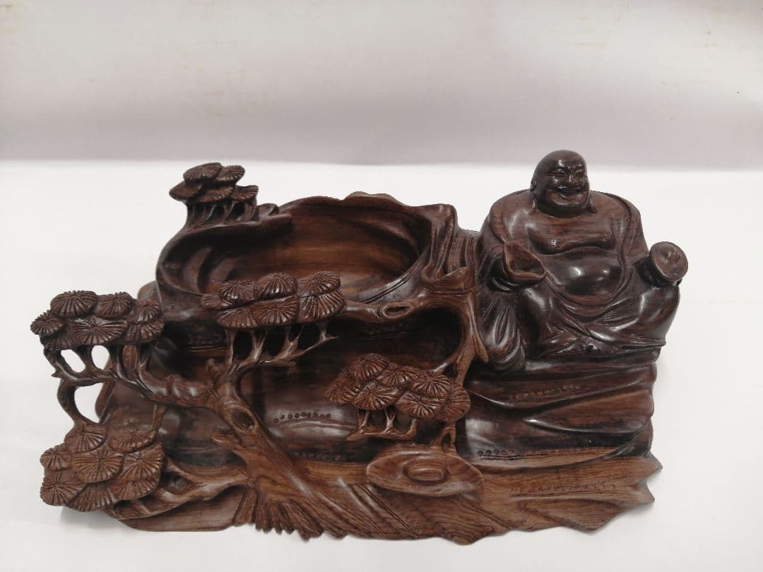 黒檀　布袋　置物