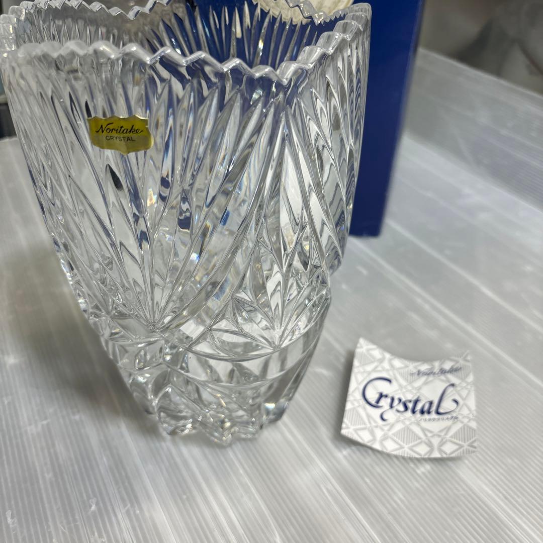 クリスタル　ノリタケ　花瓶