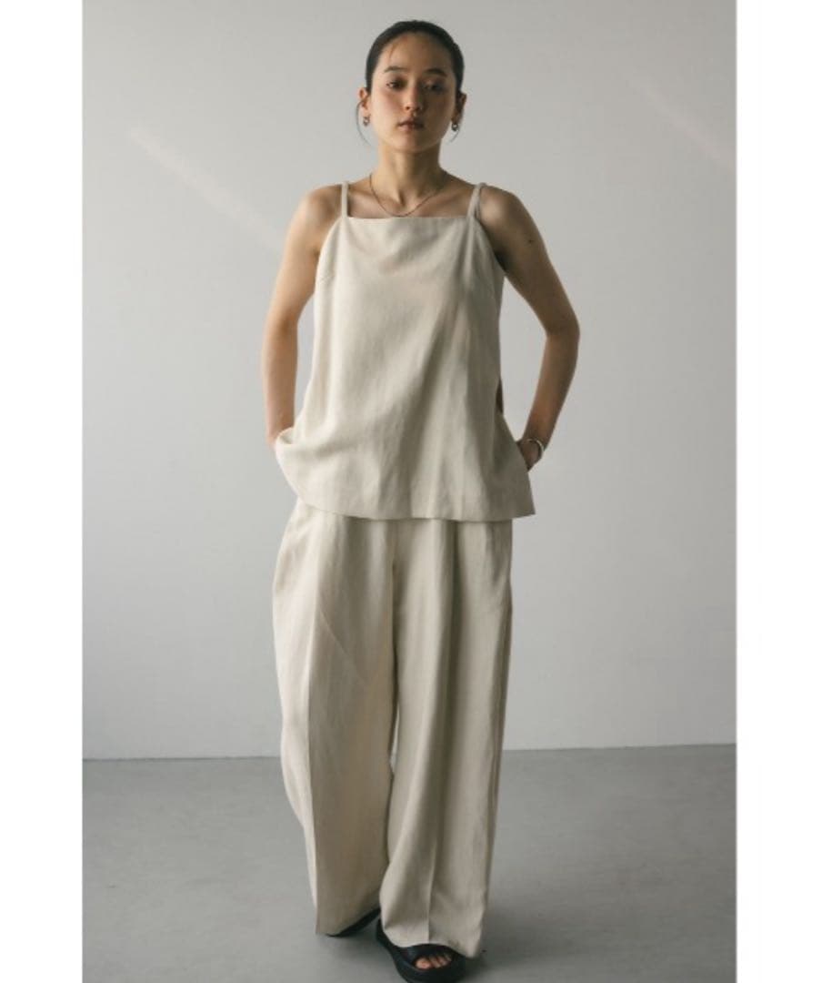 新品⭐︎リネンミックスレイヤードオールインワン