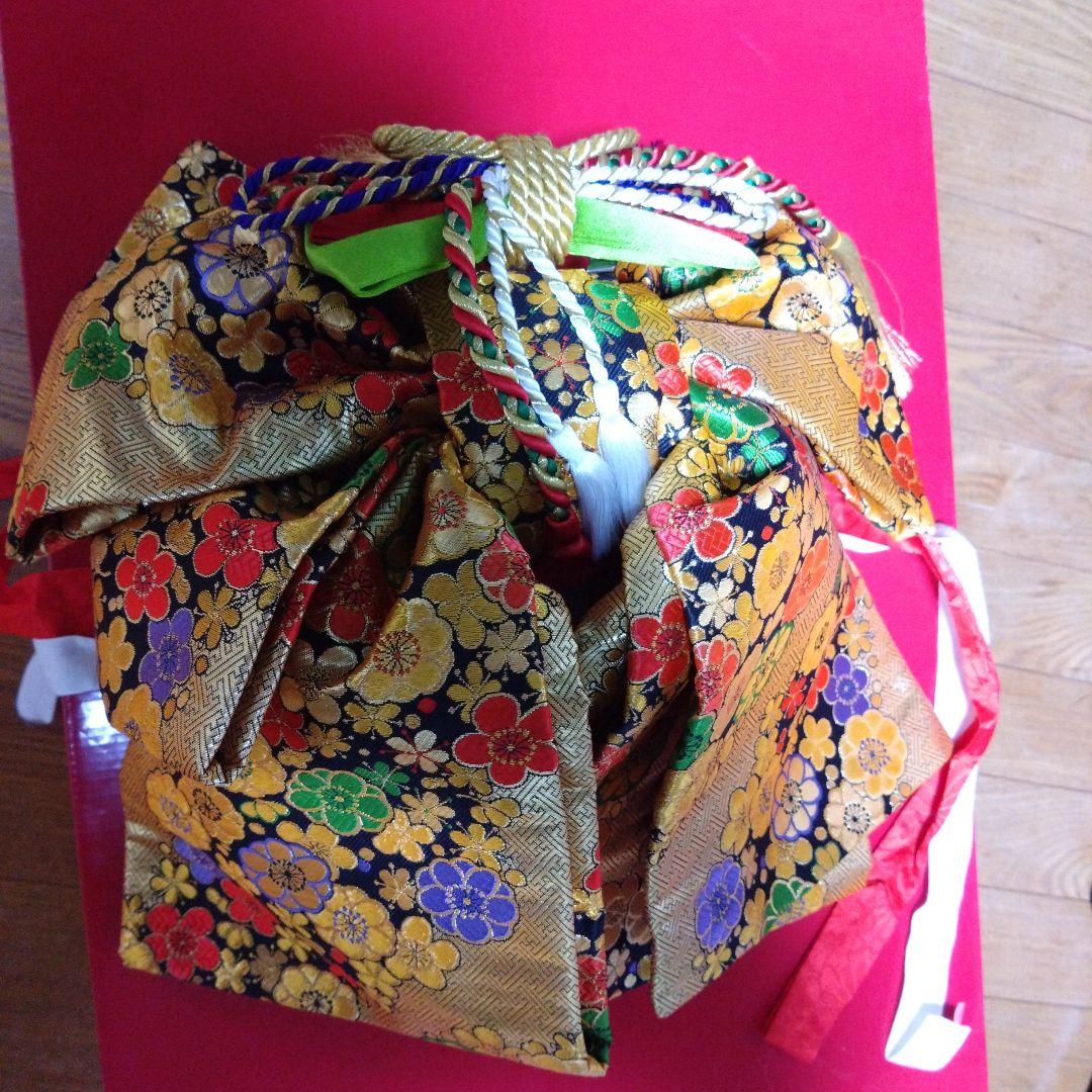 美品★大寸七歳★金と花★帯草履バックはこせこ