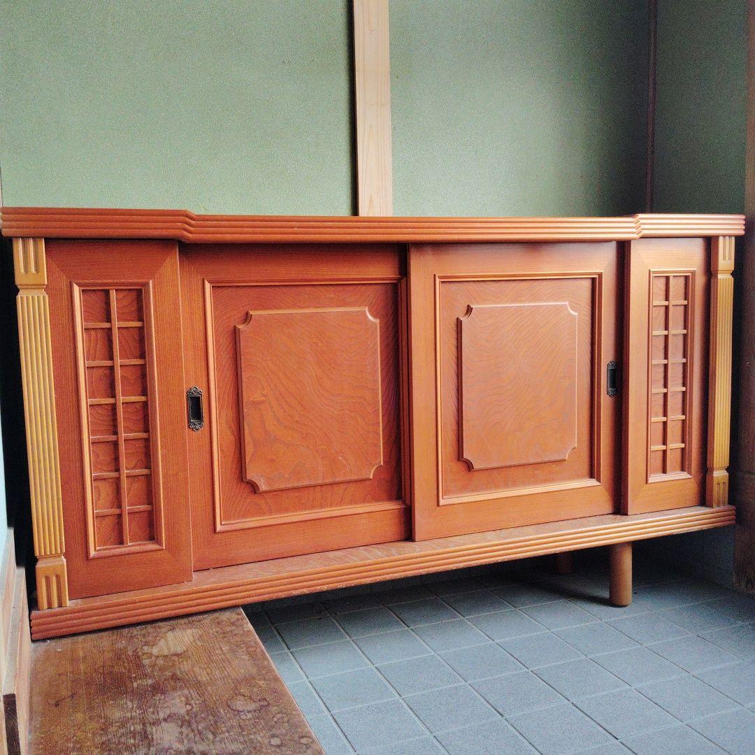 木製下駄箱　昭和レトロ　アンティーク