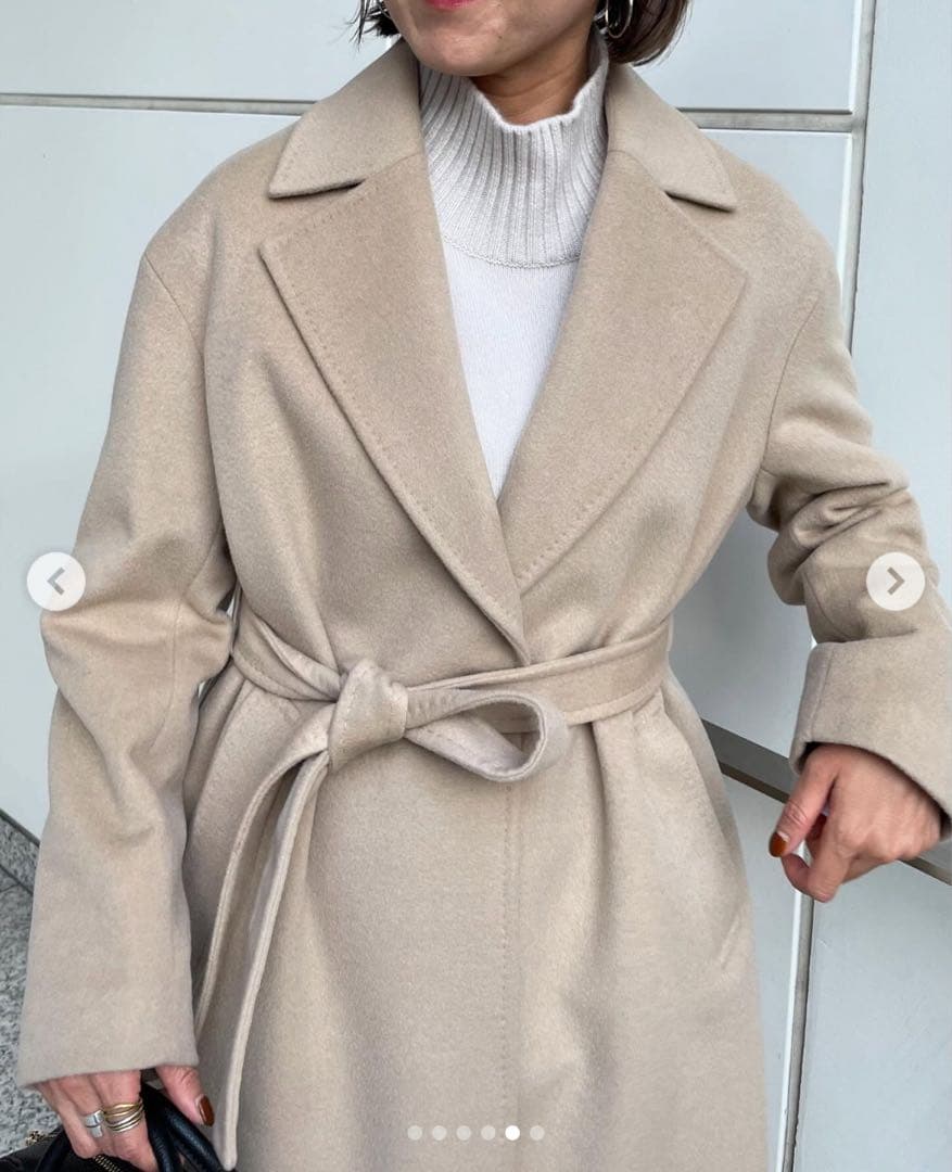 美品❗️23区 ウールカシミアロングチェスターコート