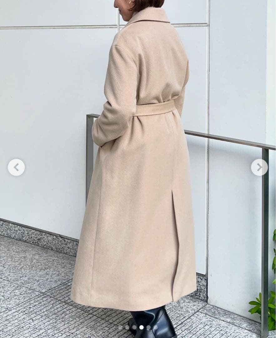 美品❗️23区 ウールカシミアロングチェスターコート