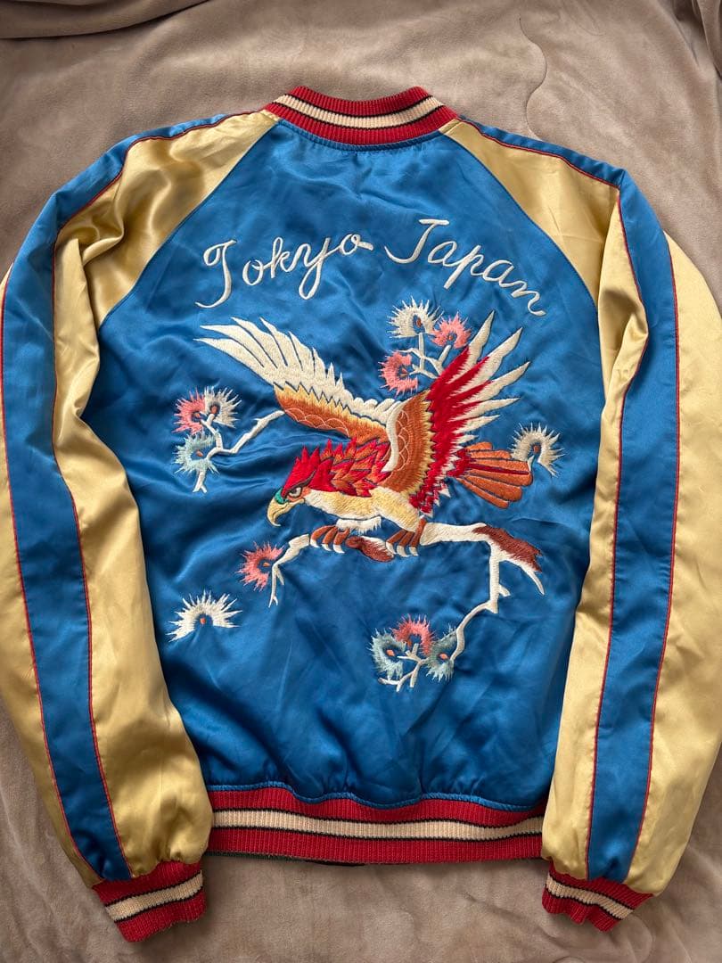 テーラー東洋 ２面用 鷲 龍 日本限定 スカジャン vintage サテン