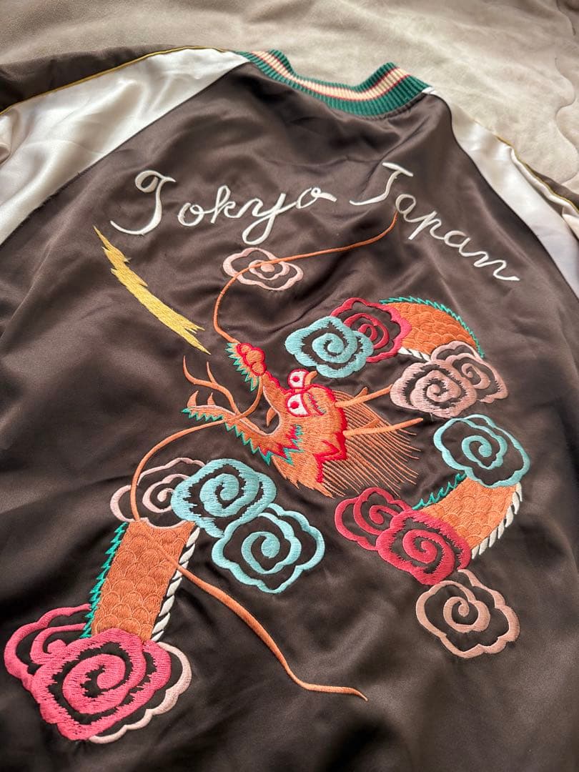 テーラー東洋 ２面用 鷲 龍 日本限定 スカジャン vintage サテン