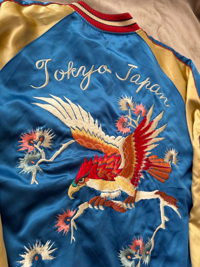 テーラー東洋 ２面用 鷲 龍 日本限定 スカジャン vintage サテン