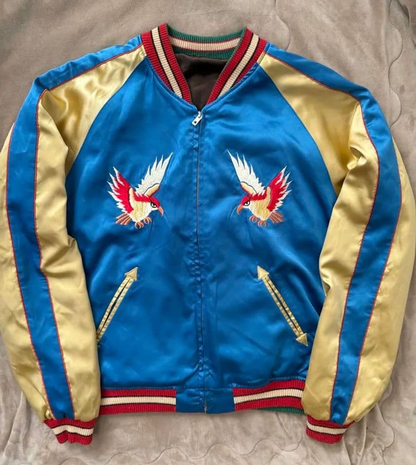 テーラー東洋 ２面用 鷲 龍 日本限定 スカジャン vintage サテン