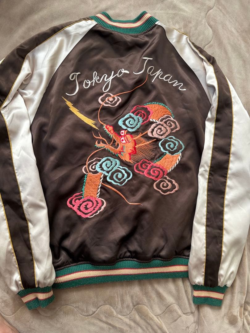 テーラー東洋 ２面用 鷲 龍 日本限定 スカジャン vintage サテン