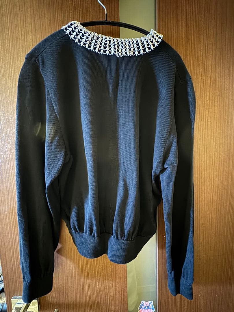 m*e様 FOXEY ブラック 綿100%ニットカーディガン Fサイズ