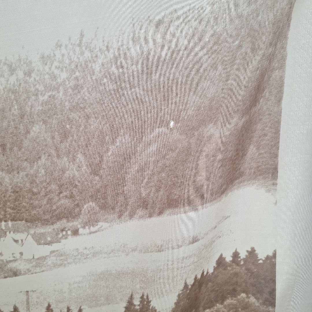 激レア1985年COMME des GARCONS 風景プリント絹スカーフ