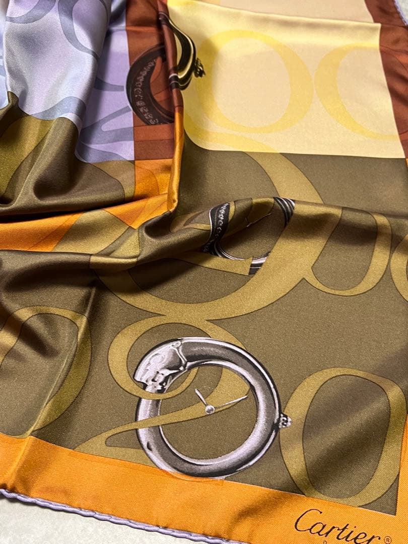 カルティエ スカーフ 箱付き CARTIER