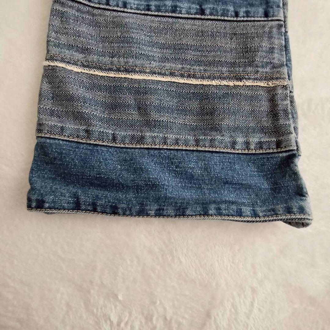 90s 初期　ヒステリックグラマー ツギハギデニム ウミヘビ　S フレア　y2k