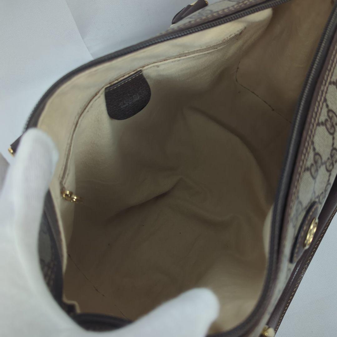 【良品】GUCCI オールド グッチ GG柄 ミニボストン ハンドバッグ