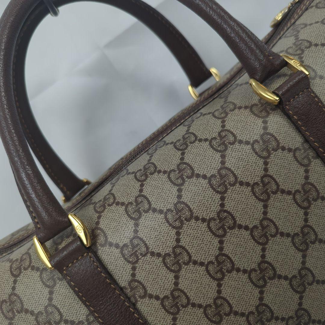 【良品】GUCCI オールド グッチ GG柄 ミニボストン ハンドバッグ