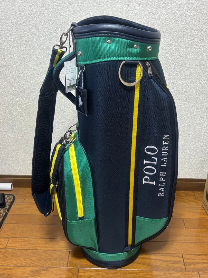 POLO RALPH LAUREN キャディバッグ ネイビー/グリーン