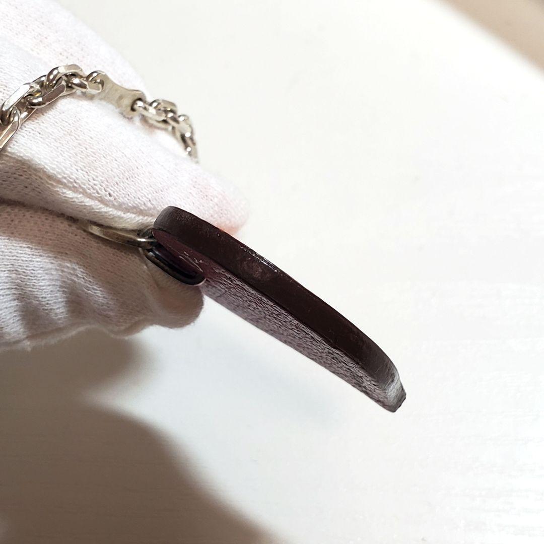 【極美品】 エルメス ハート チャーム レザー k015