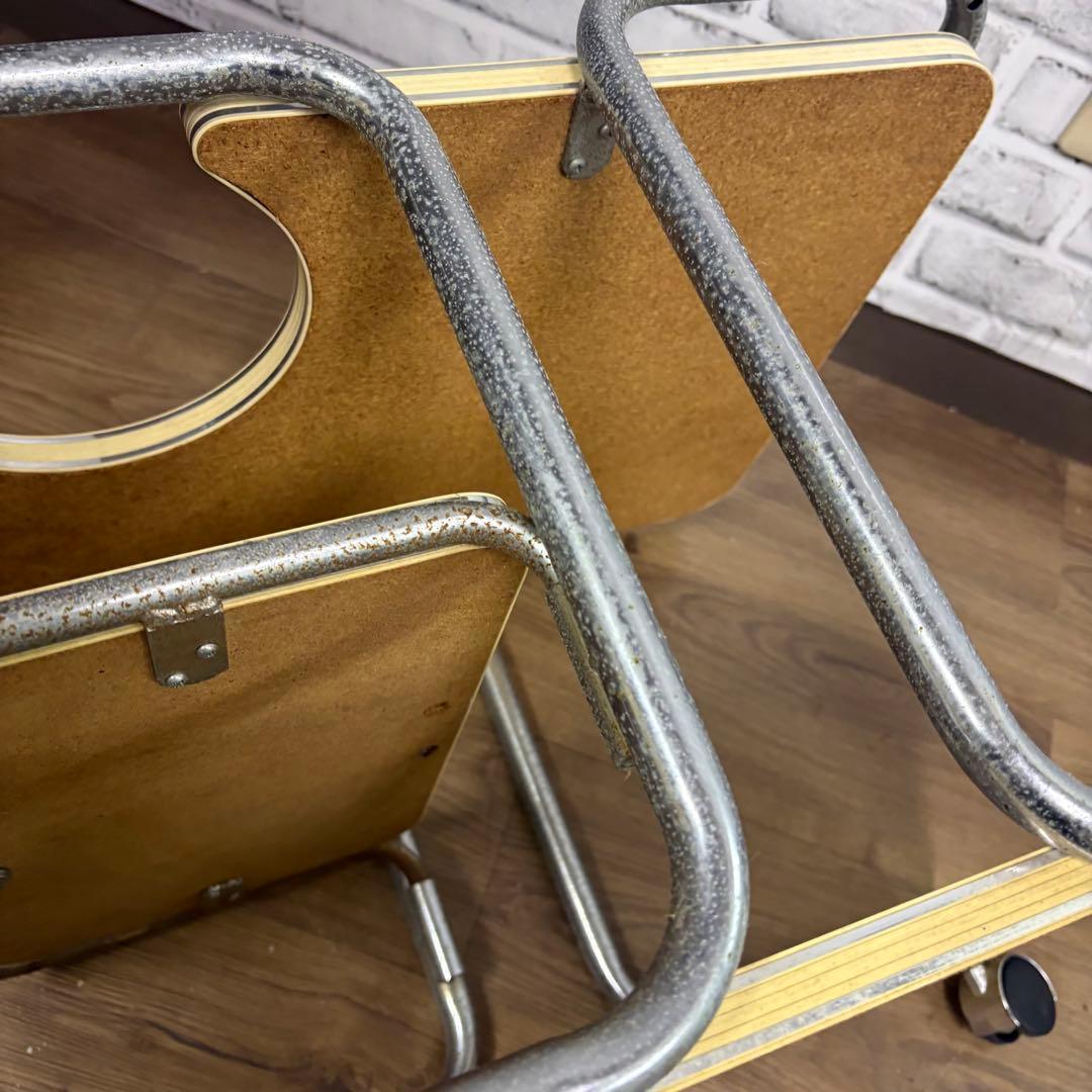 A2 ミッドセンチュリー ポットワゴン サービングカート 昭和レトロ 古道具