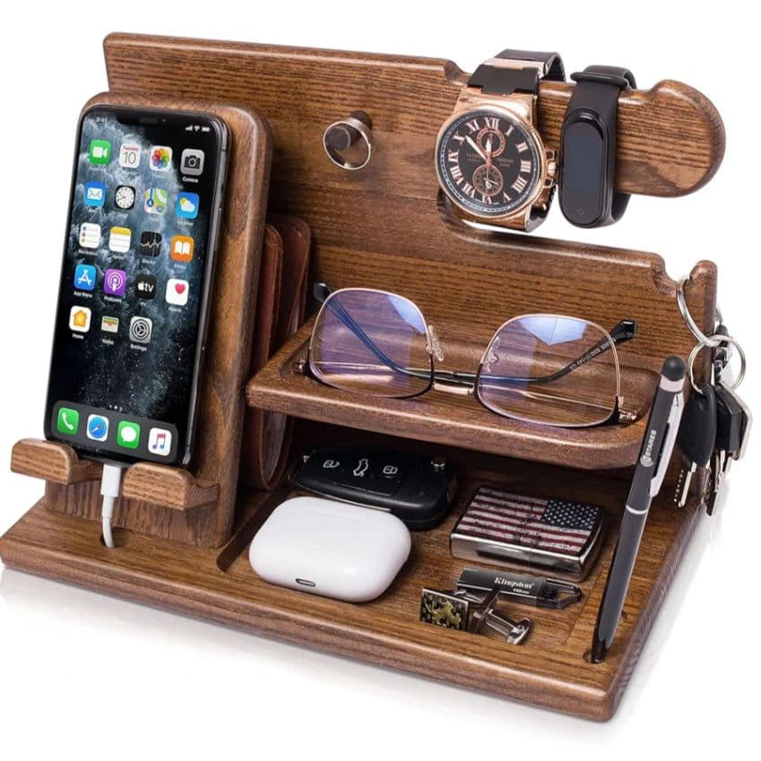 56* TESLYAR 木製スマートフォンスタンド