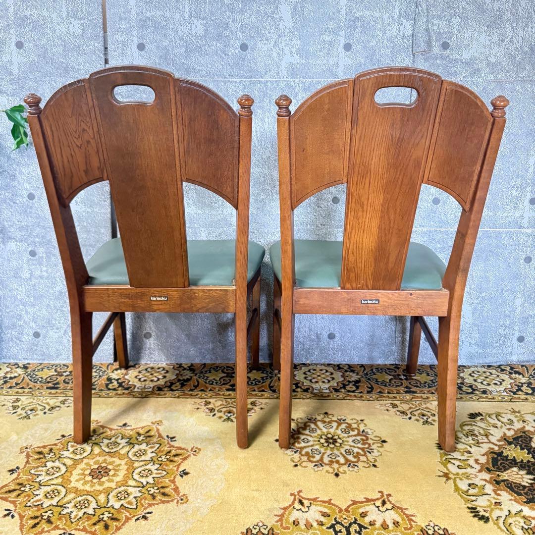 ꧁カリモク家具 karimoku꧂ダイニングテーブル&チェア4脚セット レザー