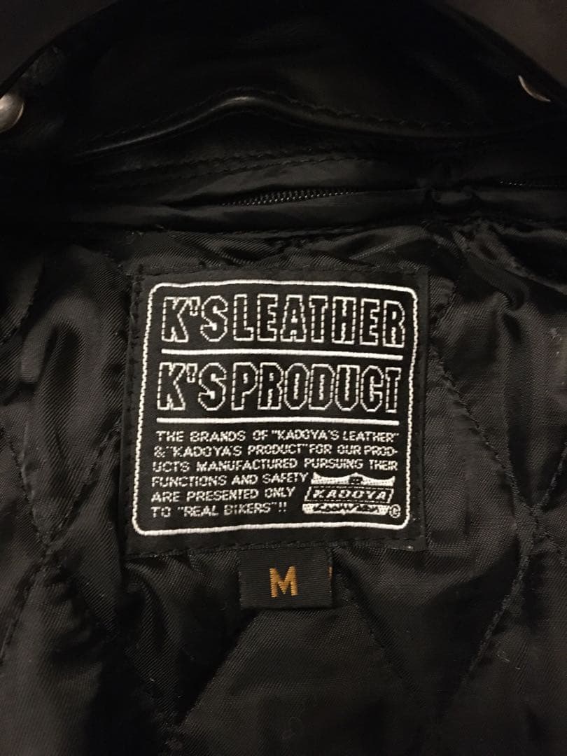 カドヤ KADOYA 黒 レザー シングルライダースジャケット ファー襟　美品