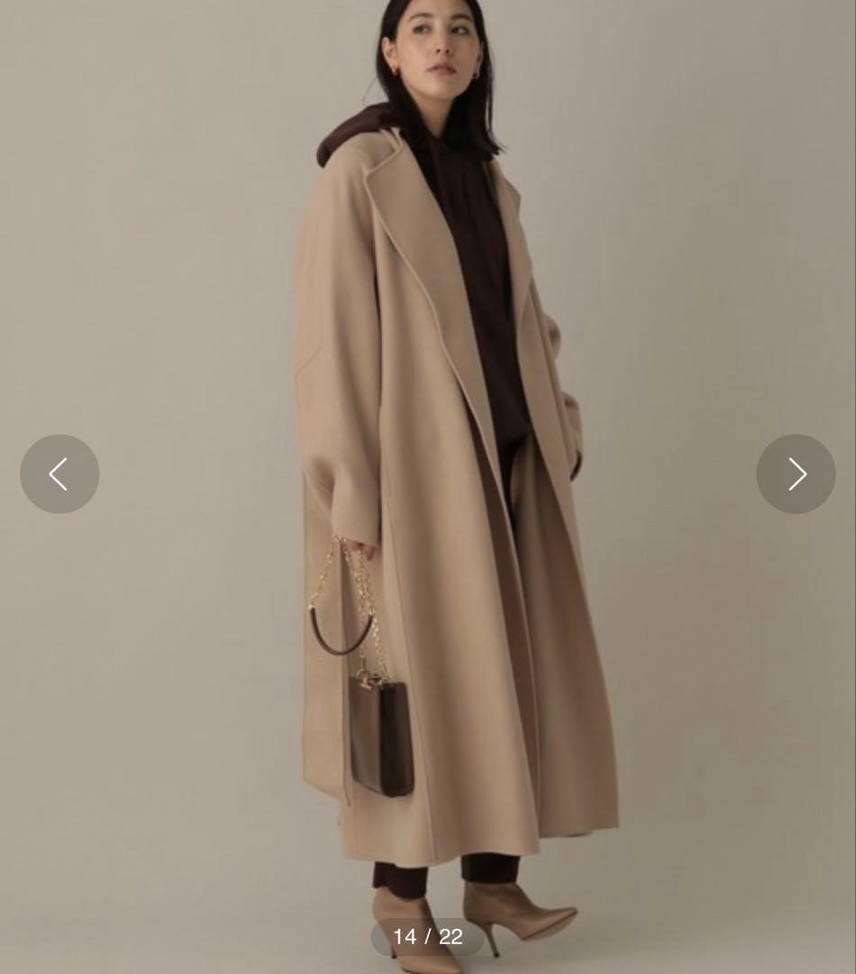 Chaos アールスーペリアノーカラーコート　ベージュ