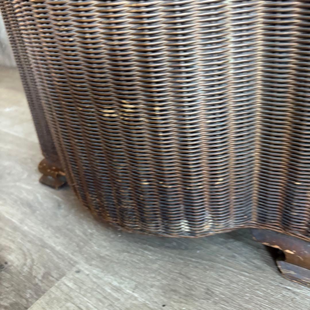 LLOYD ROOM ヴィンテージ ガラストップ　リネンボックス　バスケット