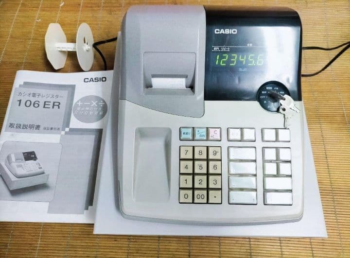カシオレジスター　106ER　簡単便利特殊　送料込　000152