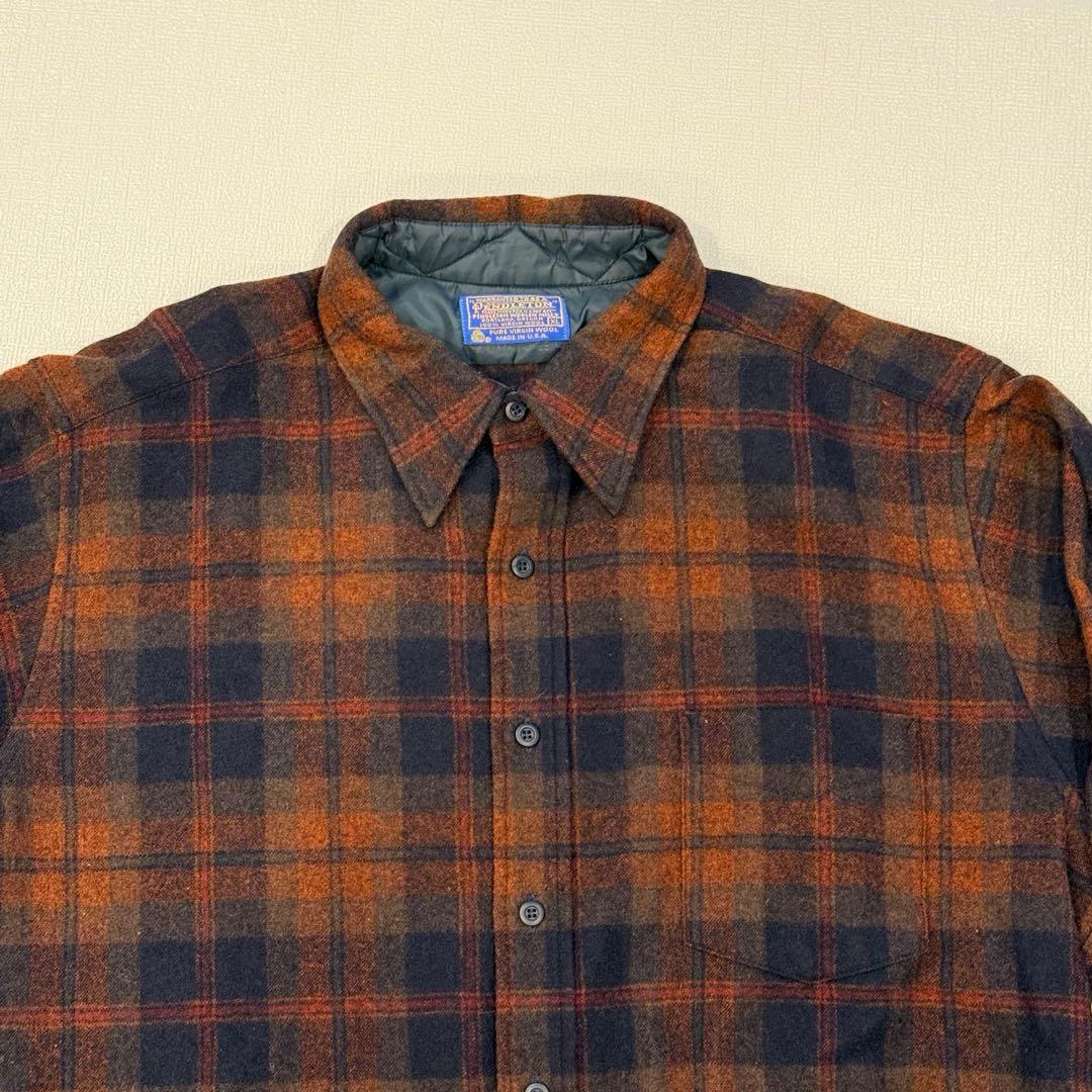 【美品】70’s PENDLETON ペンドルトン ウールシャツ XL チェック