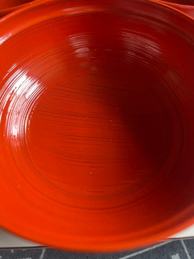 朱色 蓋付き汁椀 20セット