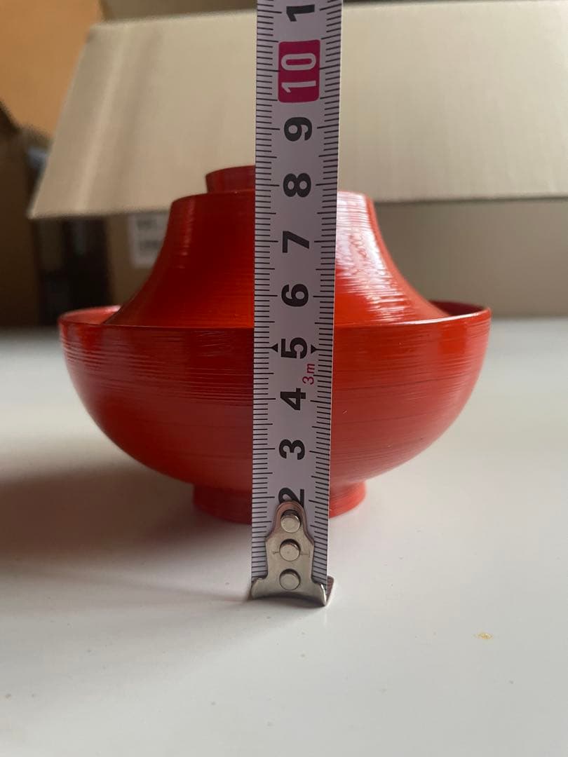 朱色 蓋付き汁椀 20セット