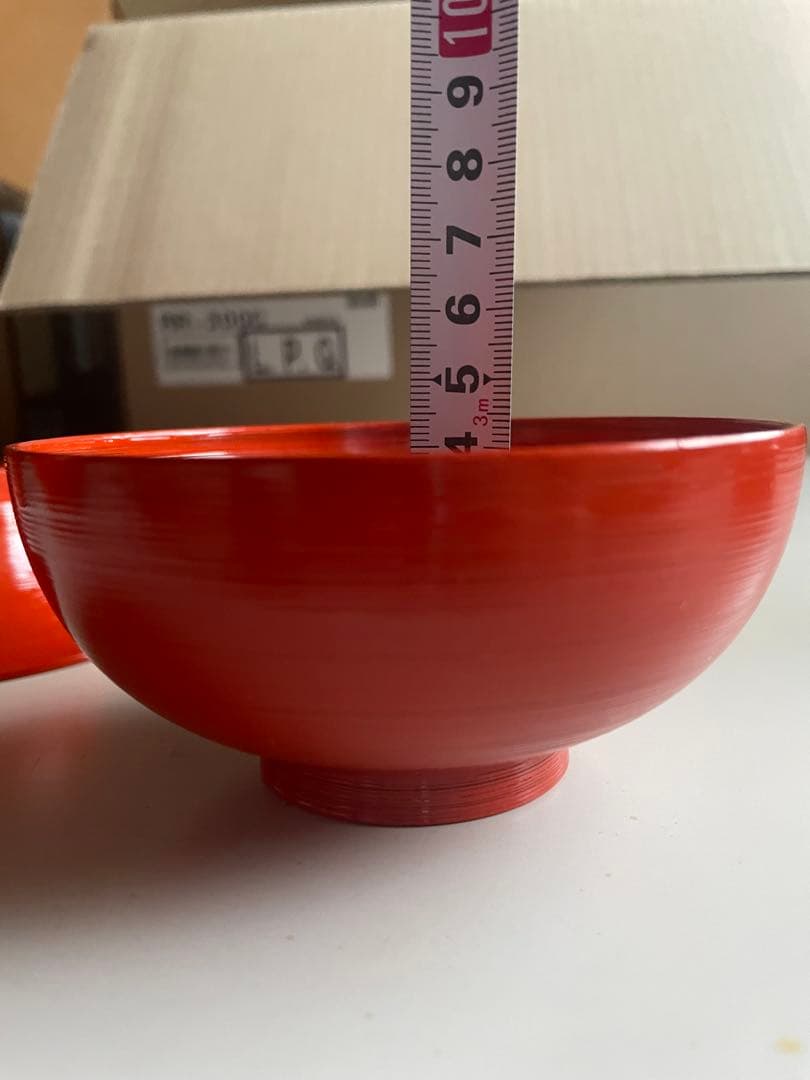 朱色 蓋付き汁椀 20セット