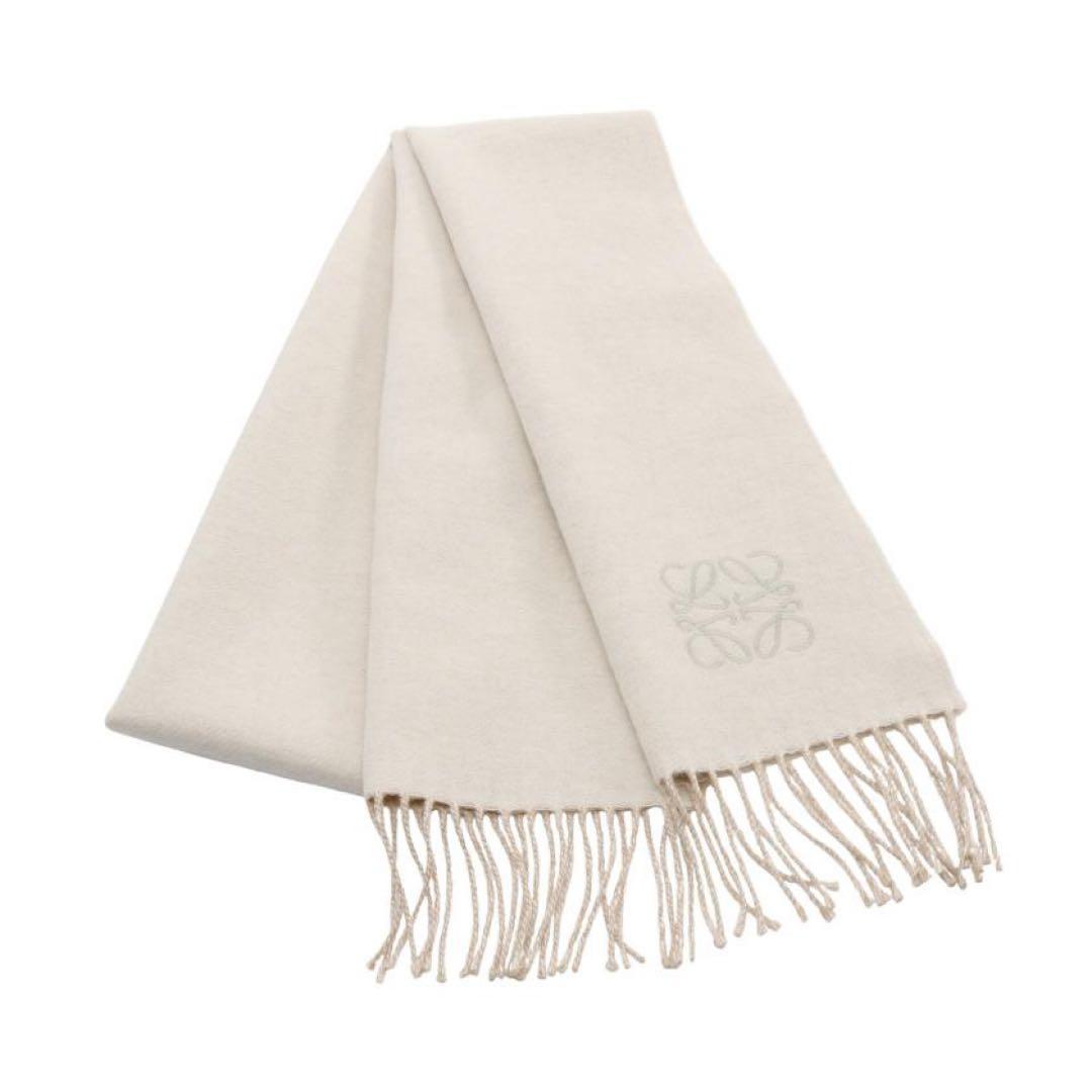 ロエベ LOEWE マフラー リバーシブル ベージュ