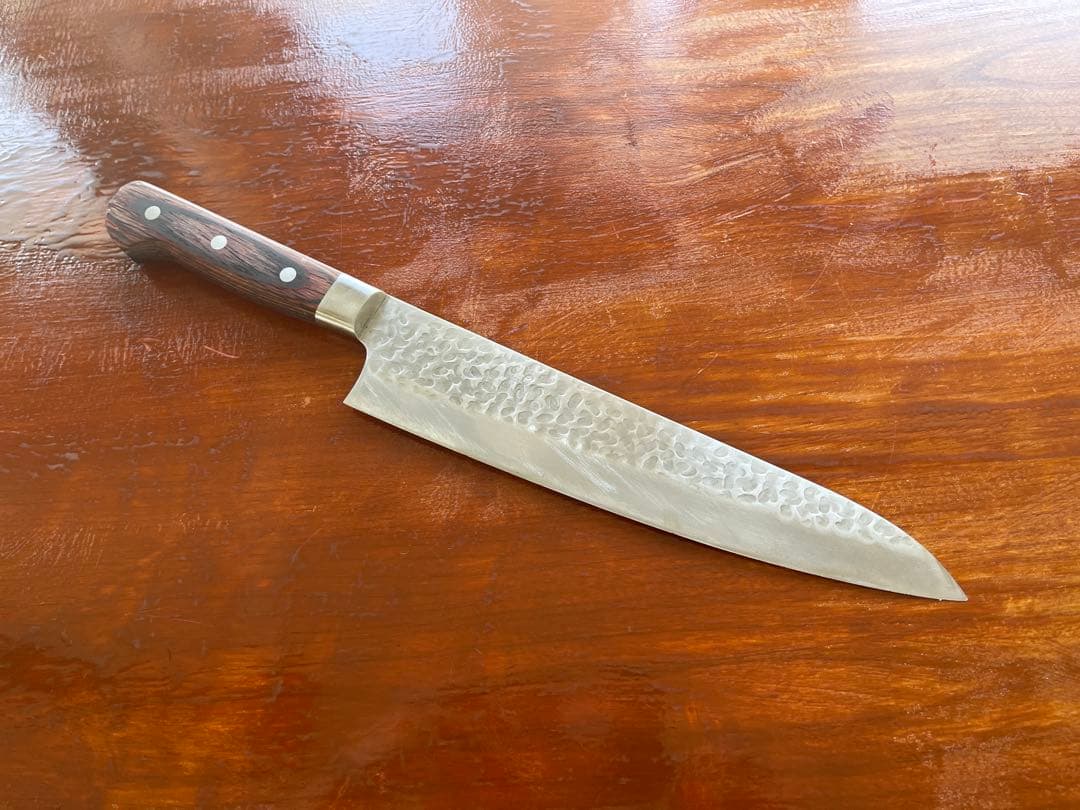 堺 孝行 33層 槌目ダマスカスVG10牛刀　約230mm