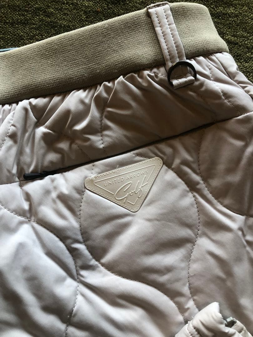 UNITED ARROWS GOLF キルティングパンツ ベージュ