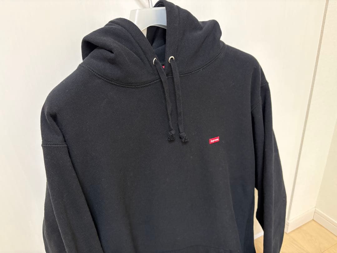 シュプリーム スモール ボックスロゴ フーデッド スウェットシャツ パーカー L