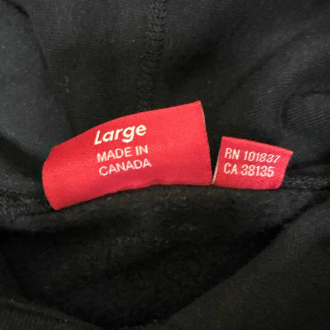 シュプリーム スモール ボックスロゴ フーデッド スウェットシャツ パーカー L