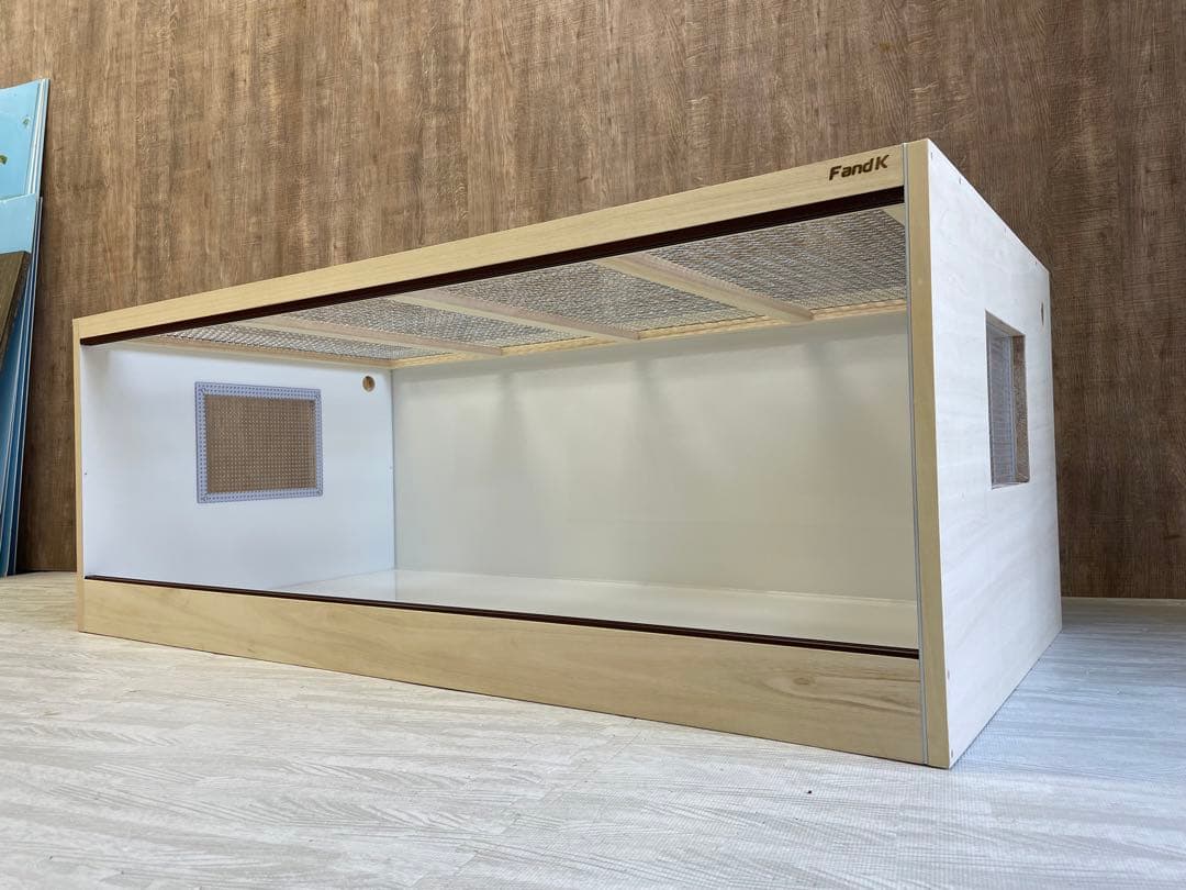 ＦandＫ爬虫類木製ケージスタンダード防水仕様　幅1200奥行600高さ450㎜