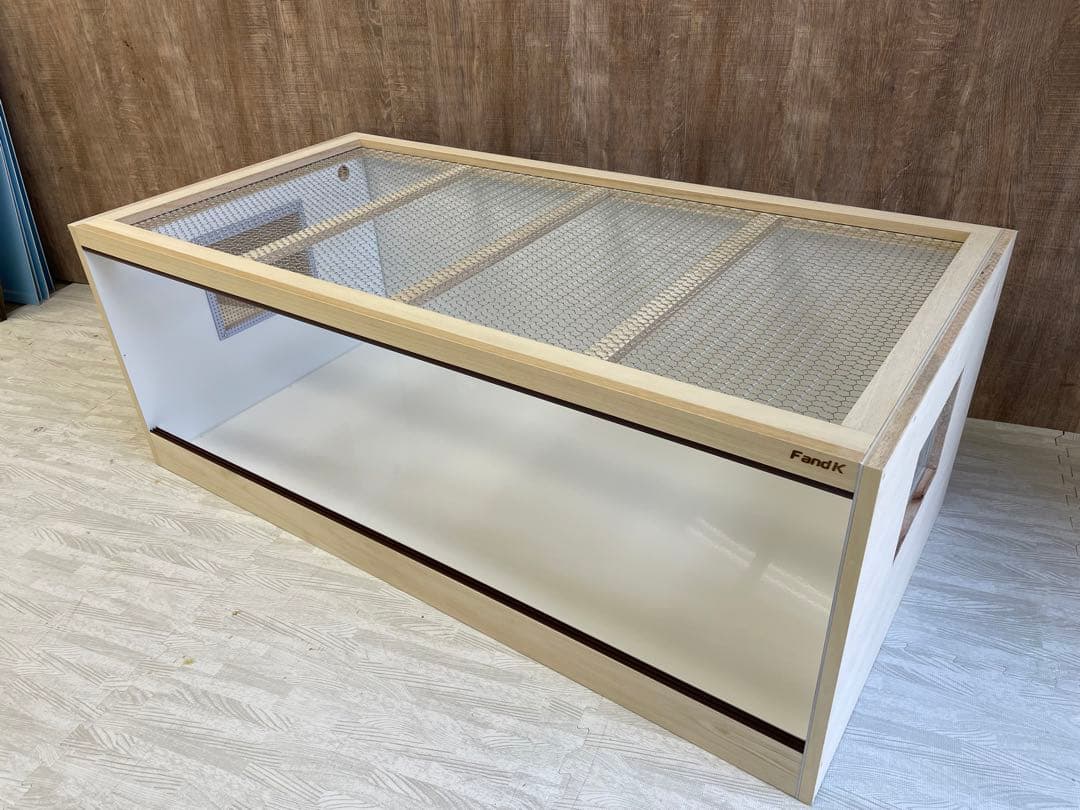 ＦandＫ爬虫類木製ケージスタンダード防水仕様　幅1200奥行600高さ450㎜