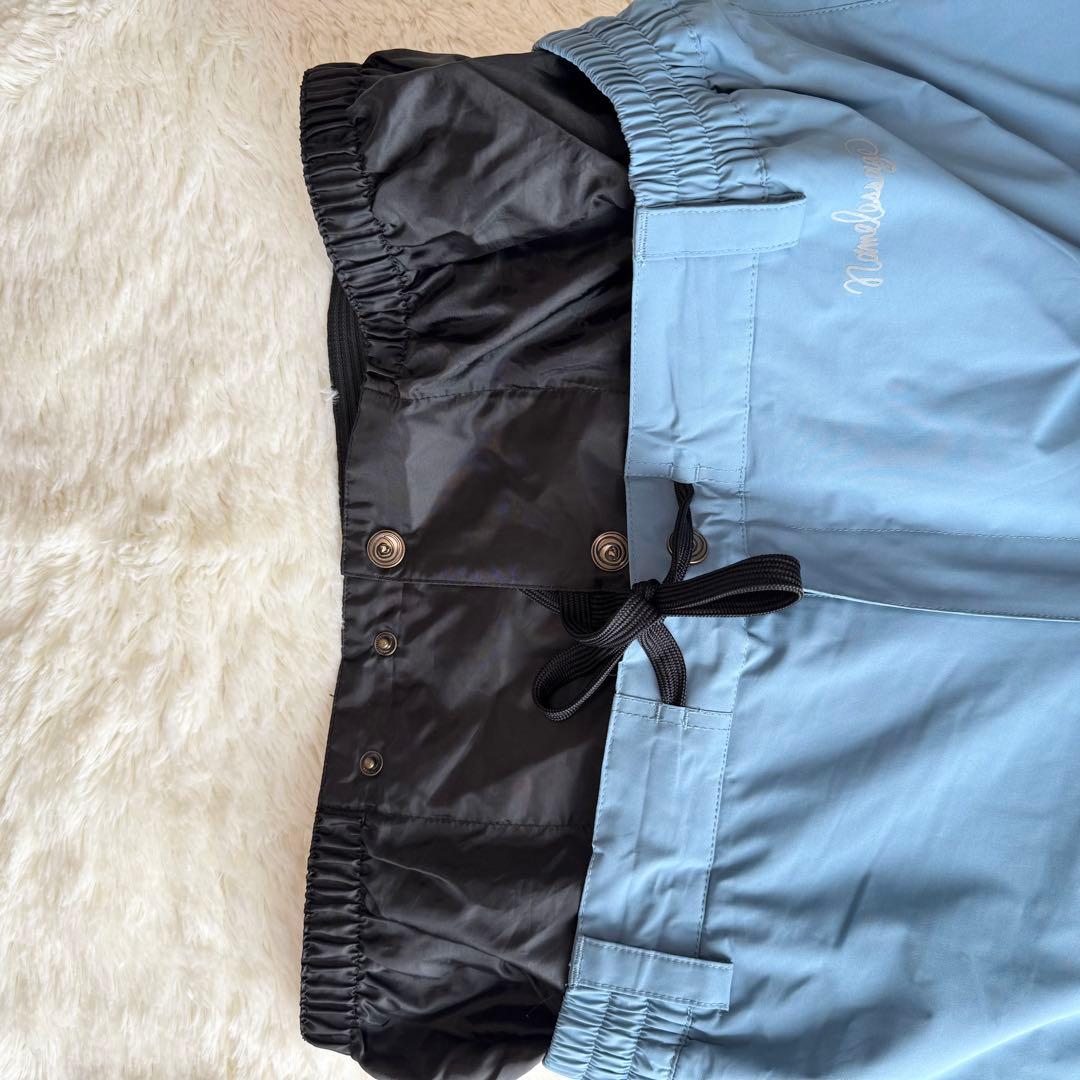 namelessage スノーボードウェア 上下セット XLサイズ 水色