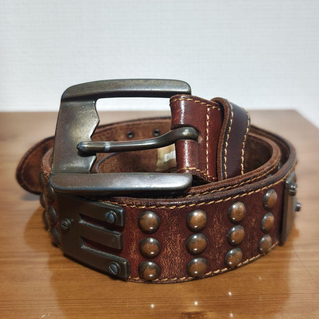 DIESEL 本革 ベルト イタリア製