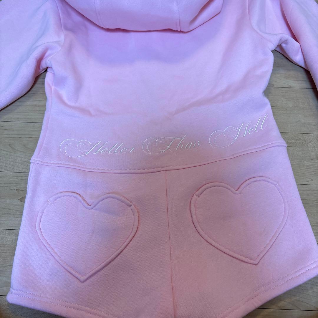 HTHsweat hood romper HTHロンパース美品
