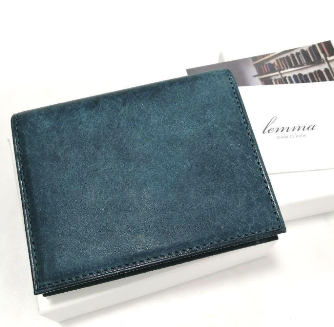 【新品】レンマ　マリスコ　ミニマル 折財布　ペトローリオ　　プエブロレザー
