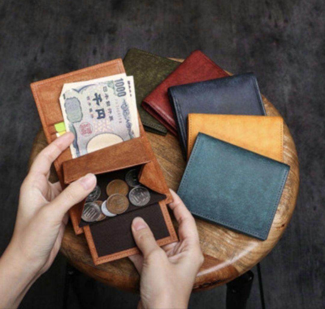 【新品】レンマ　マリスコ　ミニマル 折財布　ペトローリオ　　プエブロレザー