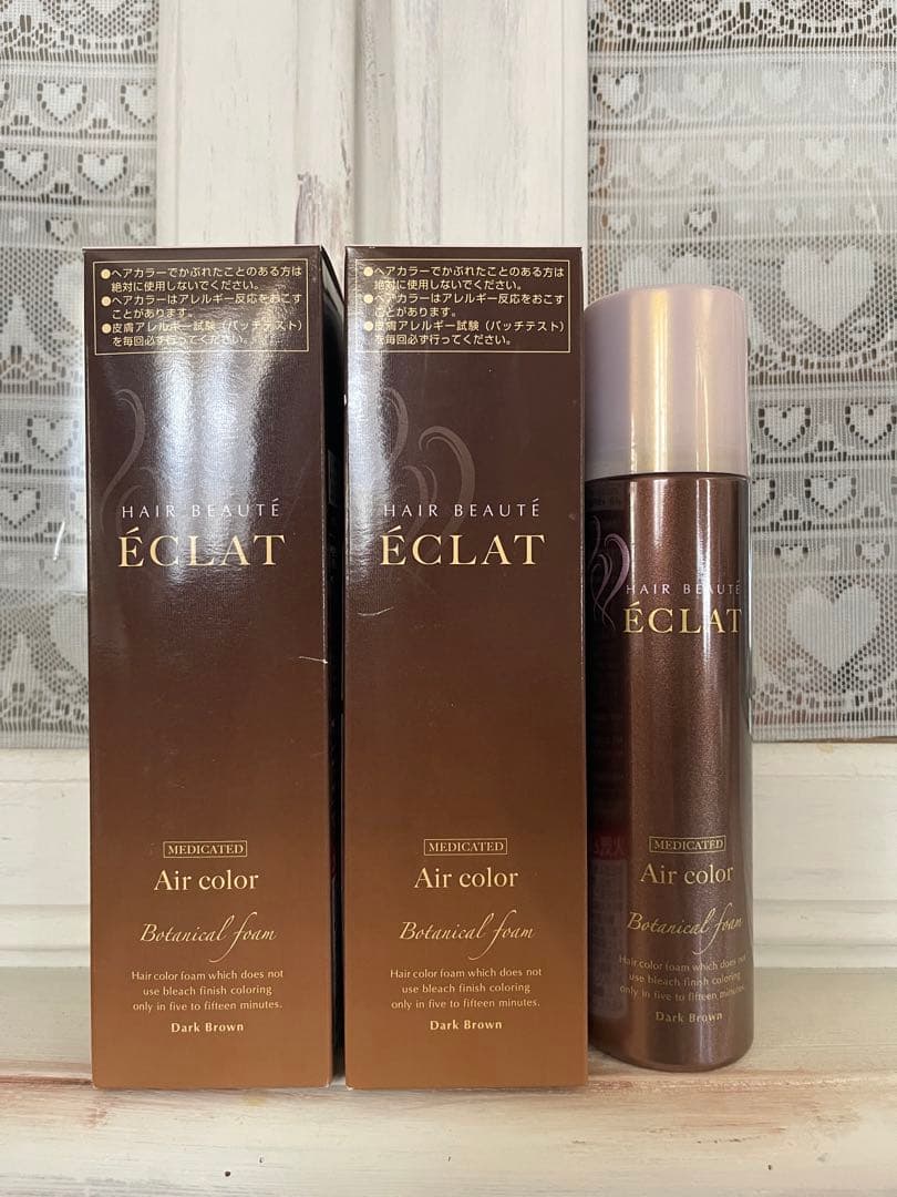ヘアボーテ エクラ ボタニカル エアカラー ダークブラウン 150g