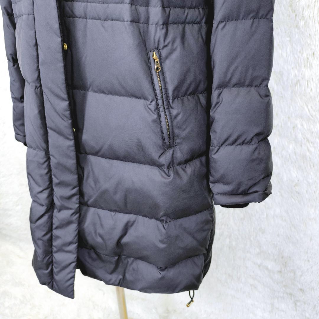 【極美品】IENA　イエナ　タフタ　ダウン　ロング　コート　フォックスファー　黒